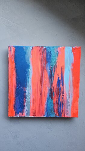 blue & red van Ariane Fischer, Schilderij te koop op Singulart