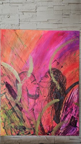 angel & devil by Ariane Fischer, Painting for Sale on Singulart