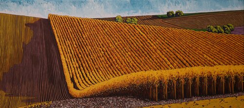 Rolling Hills #27 (160 x 75cm) by Leo Joseph, Painting for Sale on Singulart