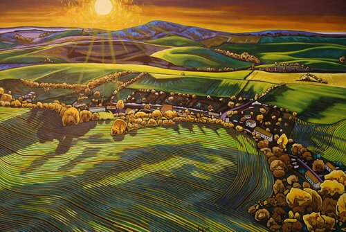 Rolling Hills #33 by Leo Joseph, Painting for Sale on Singulart