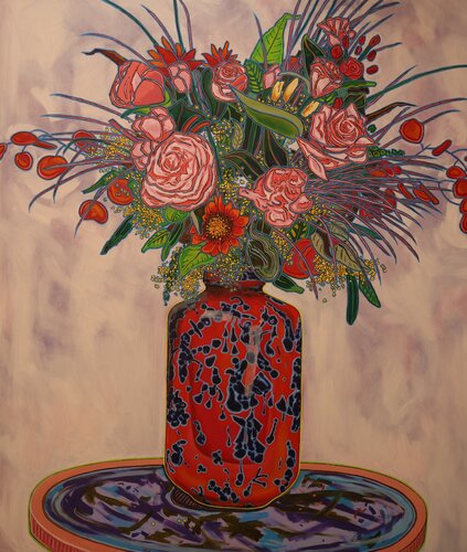 Flowers #2 par Leo Joseph, Peinture en vente sur Singulart