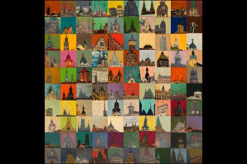 In the City (Prague) par Leo Joseph, Peinture en vente sur Singulart