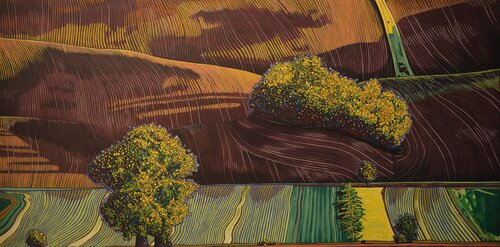 Rolling Hills #38 par Leo Joseph, Peinture en vente sur Singulart