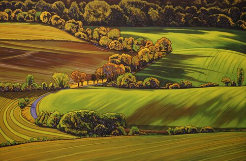 Rolling Hills #31 par Leo Joseph, Peinture en vente sur Singulart