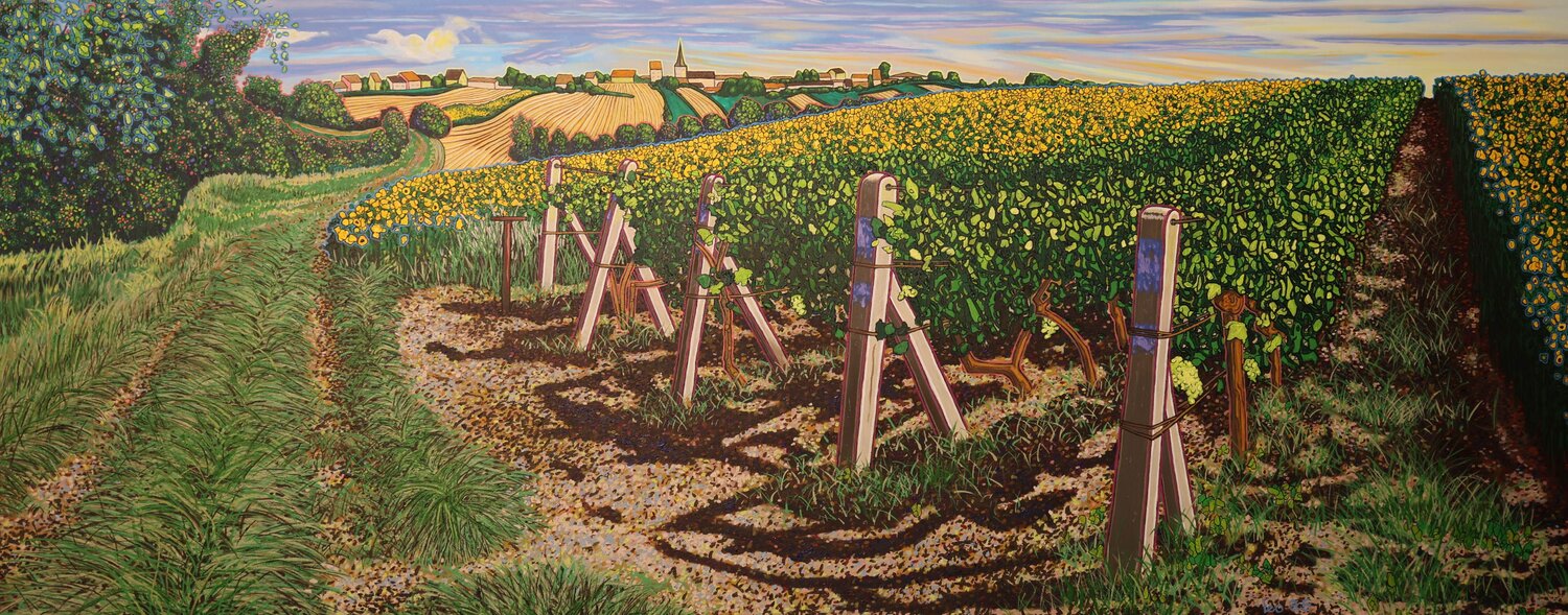 Rolling Hills #22 (Vrbice) Leo Joseph Peinture originale à vendre