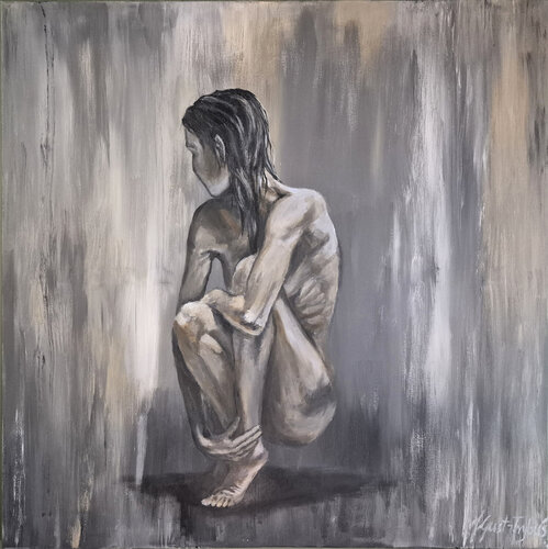 Shyness van Julia Gust - Trybuś Grzegorz Gust, Schilderij te koop op Singulart
