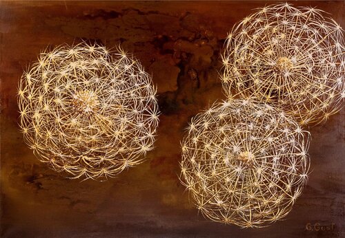 Dandelions von Julia Gust - Trybuś Grzegorz Gust, Malerei kaufen auf Singulart
