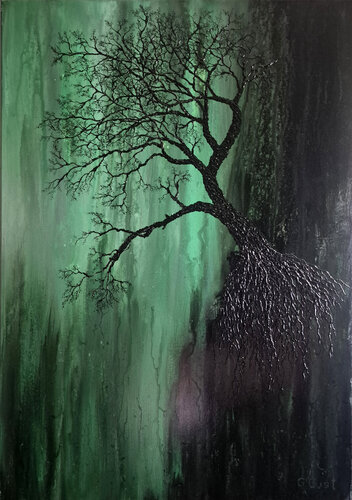 Spring di Julia Gust - Trybuś Grzegorz Gust, Pittura in vendita su Singulart