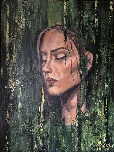 Lost in the forest di Julia Gust - Trybuś Grzegorz Gust, Pittura in vendita su Singulart
