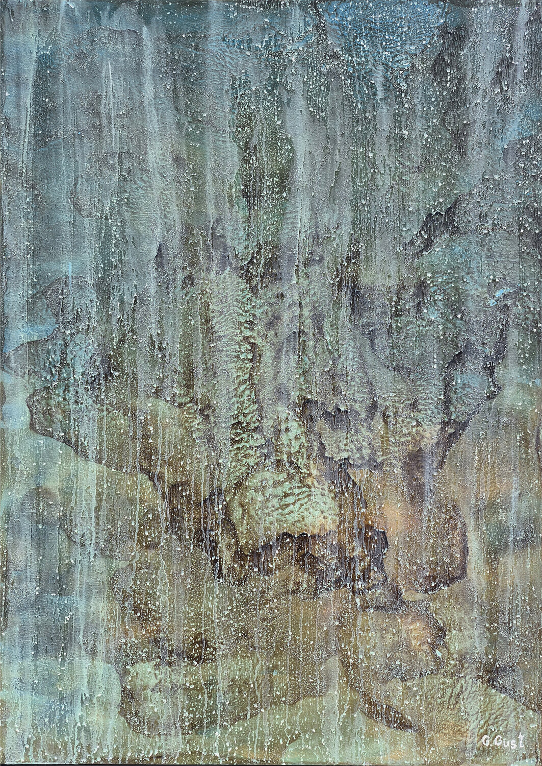 When the sky weeps - Matrix Julia Gust - Trybuś Grzegorz Gust Origineel schilderij te koop