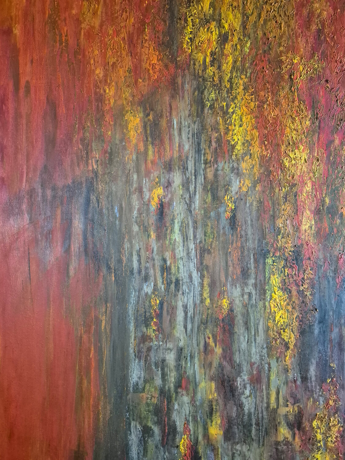 Burning barn Julia Gust - Trybuś Grzegorz Gust Original painting for sale