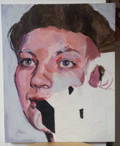 test di Dagna Majewska, Pittura in vendita su Singulart