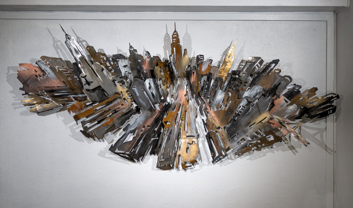 New York City - Manhattan - Birdview Frédéric Daty Skulptur zu verkaufen