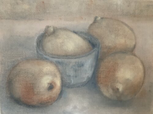 Kleine Schale mit Zitronen von Peter Maisch, Malerei kaufen auf Singulart