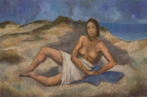 Frau am Meer by Peter Maisch, 油畫 for Sale on Singulart