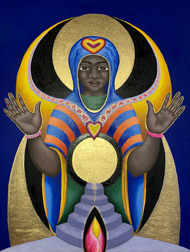Black Madonna di Anne Ahau, Pittura in vendita su Singulart