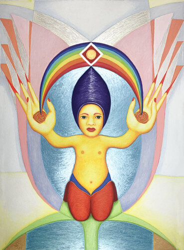 The Peace Bearer di Anne Ahau, Pittura in vendita su Singulart