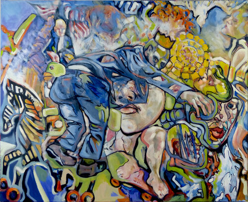 The king's last look back van Dirk von Amelunxen, Schilderij te koop op Singulart