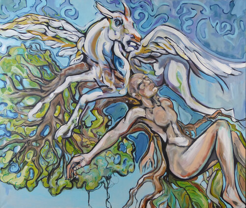 Pegasus van Dirk von Amelunxen, Schilderij te koop op Singulart
