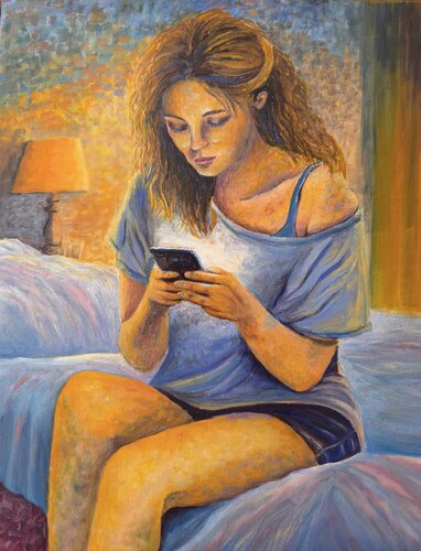 "El último scroll" van Rosa María Fernández, Schilderij te koop op Singulart