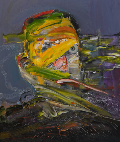 Autoritratto con lingua lunga van Emilio Ventura, Schilderij te koop op Singulart