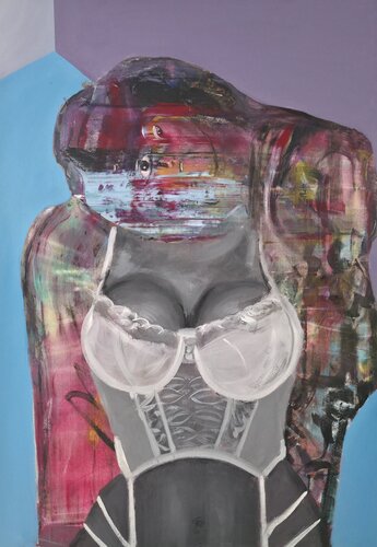 Donna come una Grande Scultura van Emilio Ventura, Schilderij te koop op Singulart