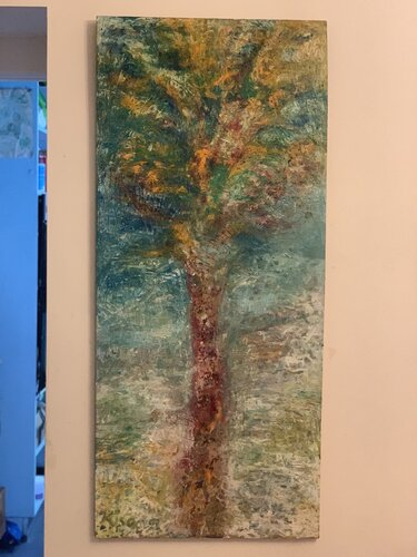 Siberian Tree di sue (kisa) Gallaugher, Pittura in vendita su Singulart