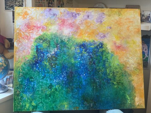 The Green Father van sue (kisa) Gallaugher, Schilderij te koop op Singulart