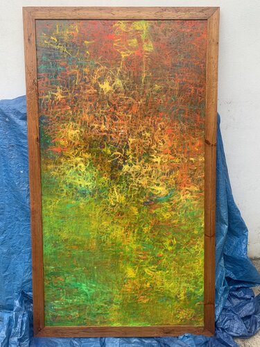 Abstract ET Communication di sue (kisa) Gallaugher, Pittura in vendita su Singulart