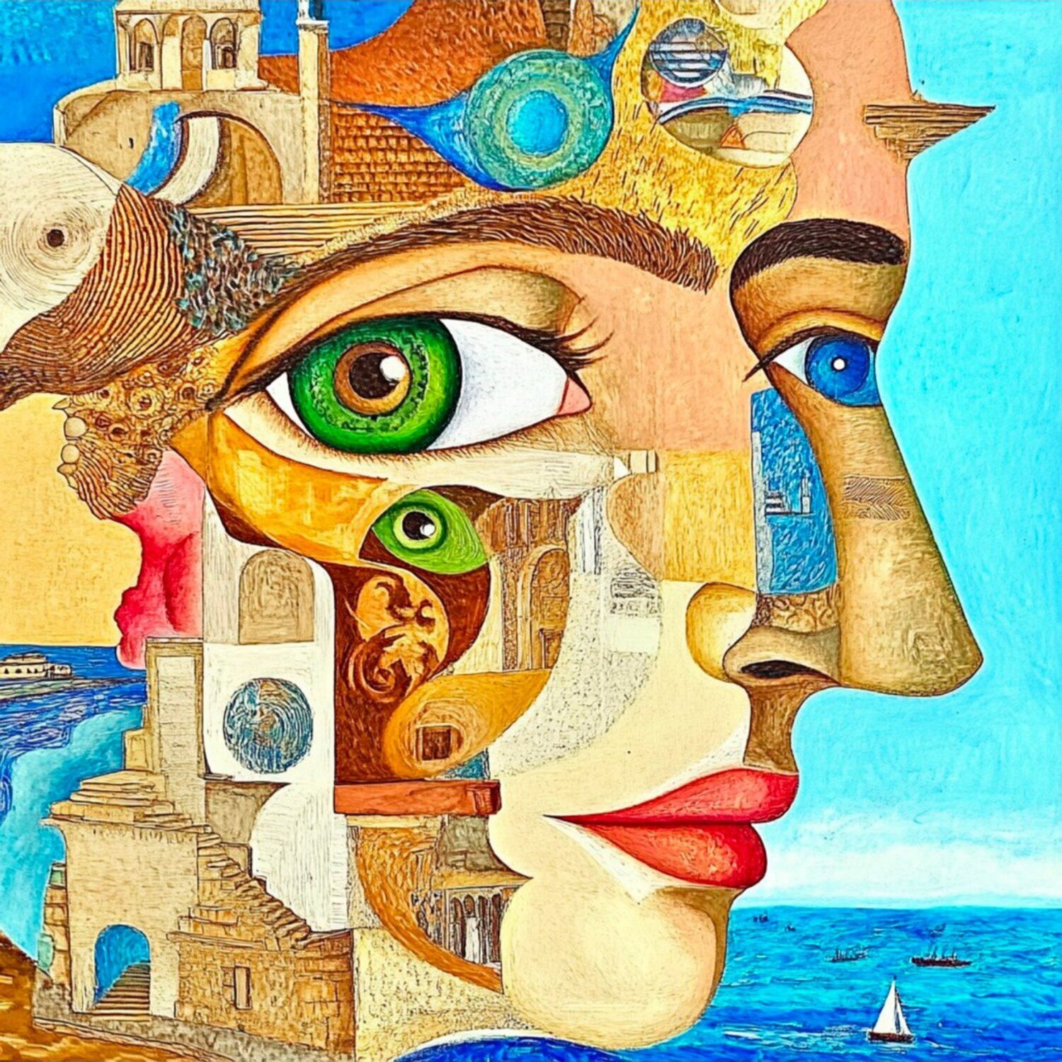 The Boundary of Worlds LIUDMILA ABRAMOVA Originalgemälde zu verkaufen