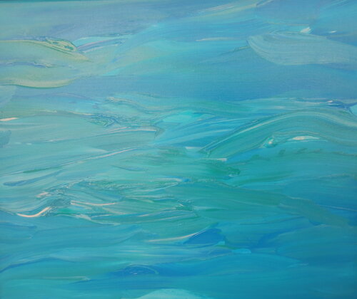 Mediterranean Stories, Paralia by Dani Phillip, Painting for Sale on Singulart