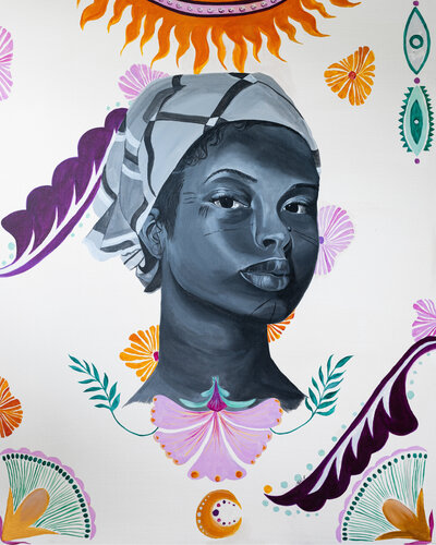 Inner Contrast II de Malaika Sabu-Baudi, Pintura a la venta en Singulart