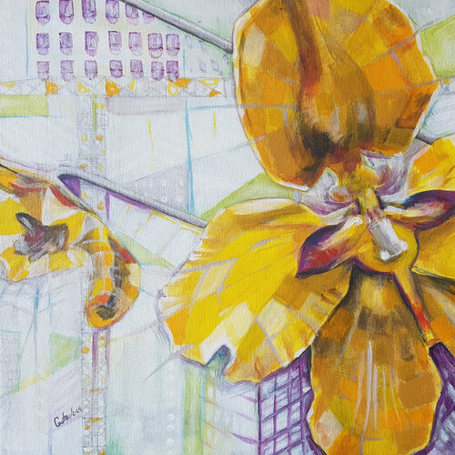 Orquídea No 5 di CATALINA CORTES, Pittura in vendita su Singulart