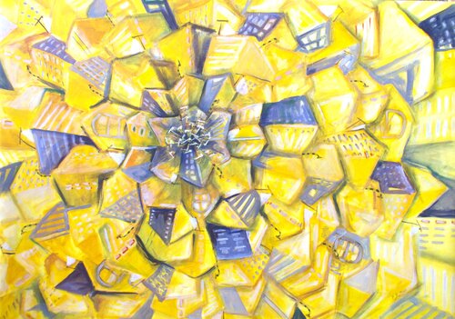 Ciudad en expansión by CATALINA CORTES, Painting for Sale on Singulart