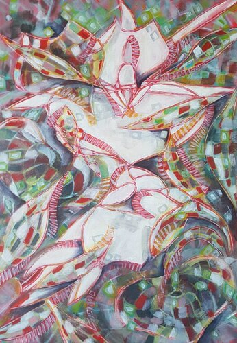 Orquídea No 10 de CATALINA CORTES, Pintura a la venta en Singulart