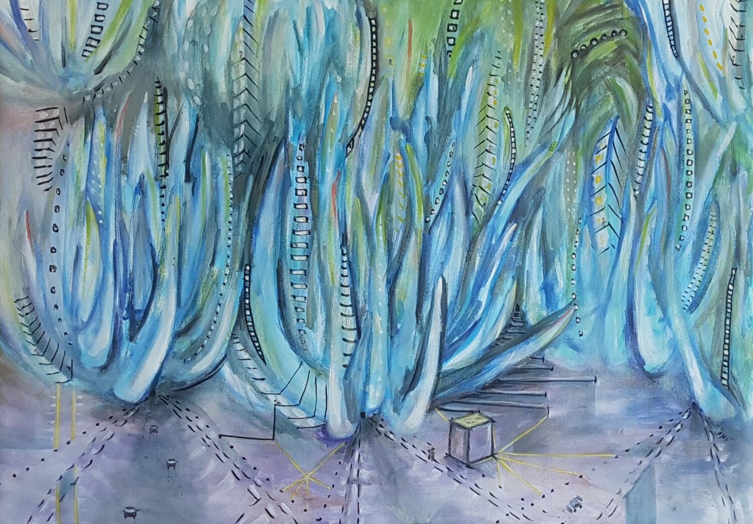 Blue Chalksticks CATALINA CORTES
