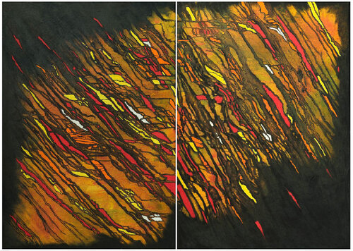 #202503 ABSTRACT DIPTYCH by Marcel Rafaël Alec, Painting for Sale on Singulart