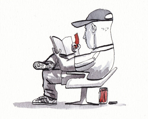 reading and wursting van Marc Herold, Werk op papier te koop op Singulart