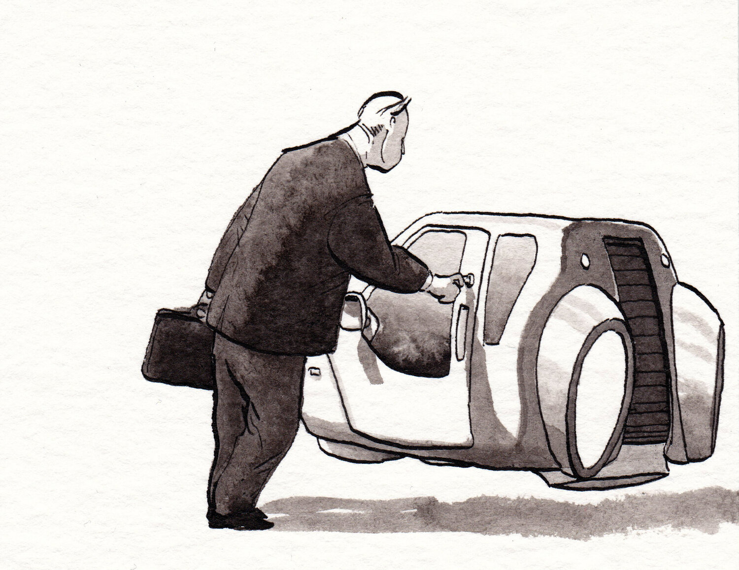 Herr Tukor is driving to work Marc Herold