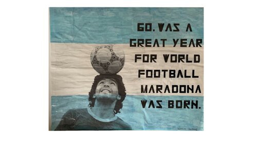 Transparent paintings/ Maradona par Goran Kosanovic, Peinture en vente sur Singulart