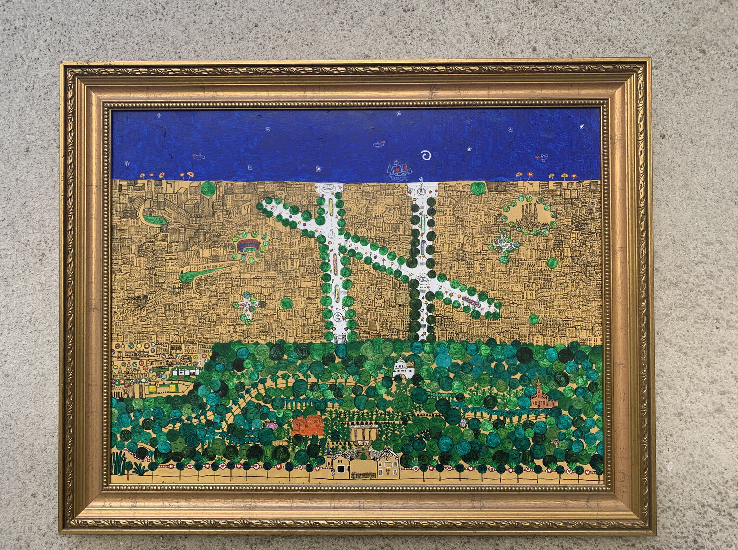 Barcelona Goran Kosanovic Pintura original en venta