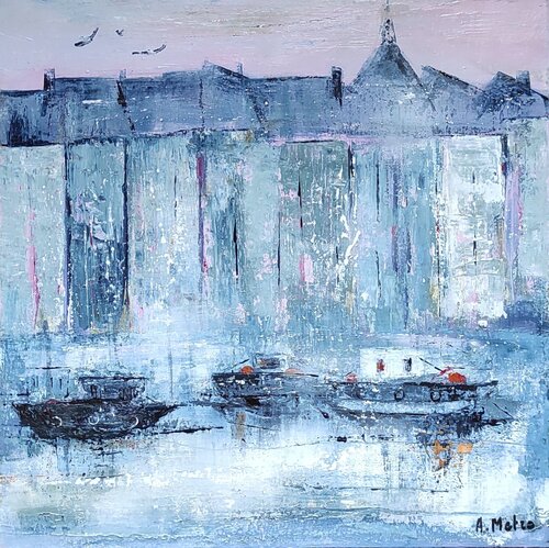 Honfleur van Adeline METRO, Schilderij te koop op Singulart