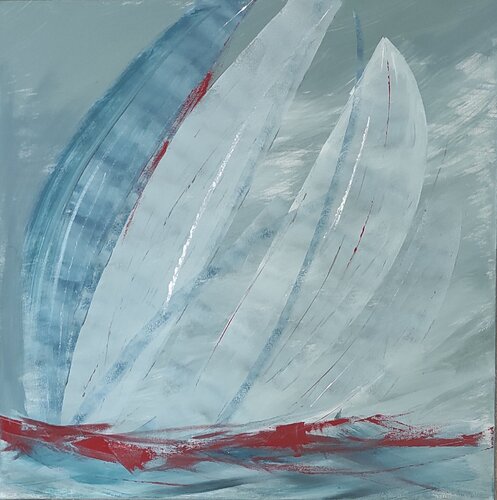 Jeu de voiles van Adeline METRO, Schilderij te koop op Singulart