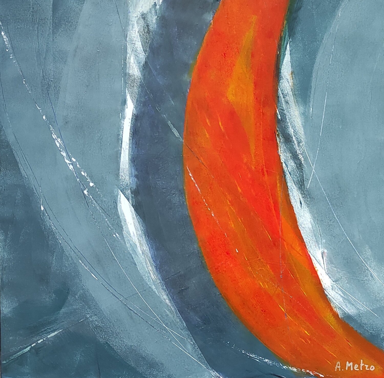 Sous spi Adeline METRO Original painting for sale