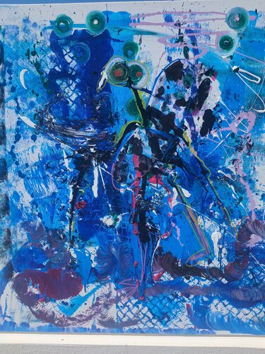 Blue sky happy day von Danny Hoens, Malerei kaufen auf Singulart