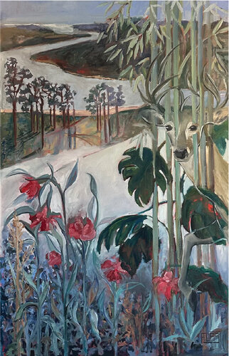 The Pink Beach von Johanna Furst, Malerei kaufen auf Singulart