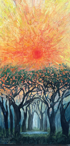 Tranquil Pool de Johanna Furst, Pintura a la venta en Singulart