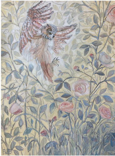 Owl's Flight de Johanna Furst, Pintura a la venta en Singulart
