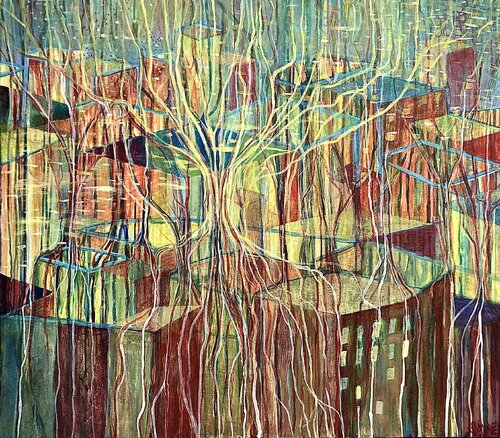 Entre deux mondes by Sandra Bédu, 회화 for Sale on Singulart