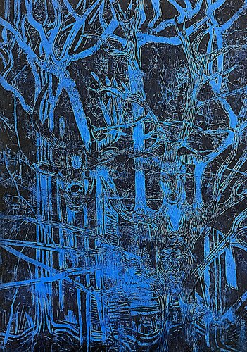 Les âmes de la forêt von Sandra Bédu, Werk auf Papier kaufen auf Singulart